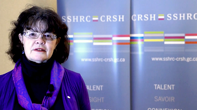Video still of Susan McDaniel explaining her research on the subject of Demographics of Canada’s Future Workforce